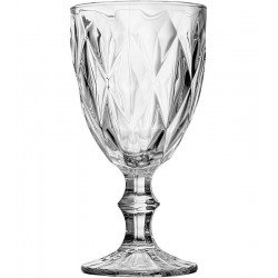 Taça 320ml Diamond Transparente em Vidro Lyor